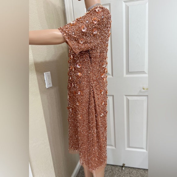 Adrianna Papell Pink Sheath Mini Dress for Weddings - Picture 8 of 11